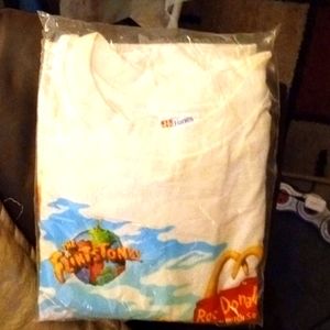 Vintage McDonald's Flintstone shirt vintage McDonald's Flintstone glass cups wit